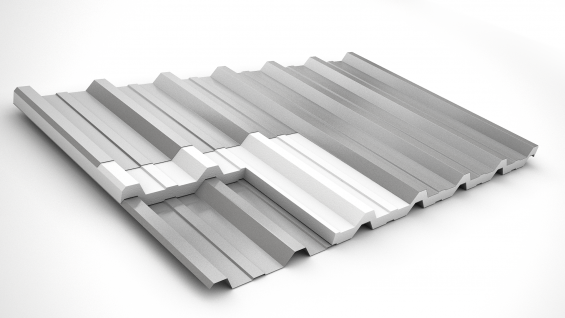 Telha Trapezoidal Galvalume TP25 0,50 mm